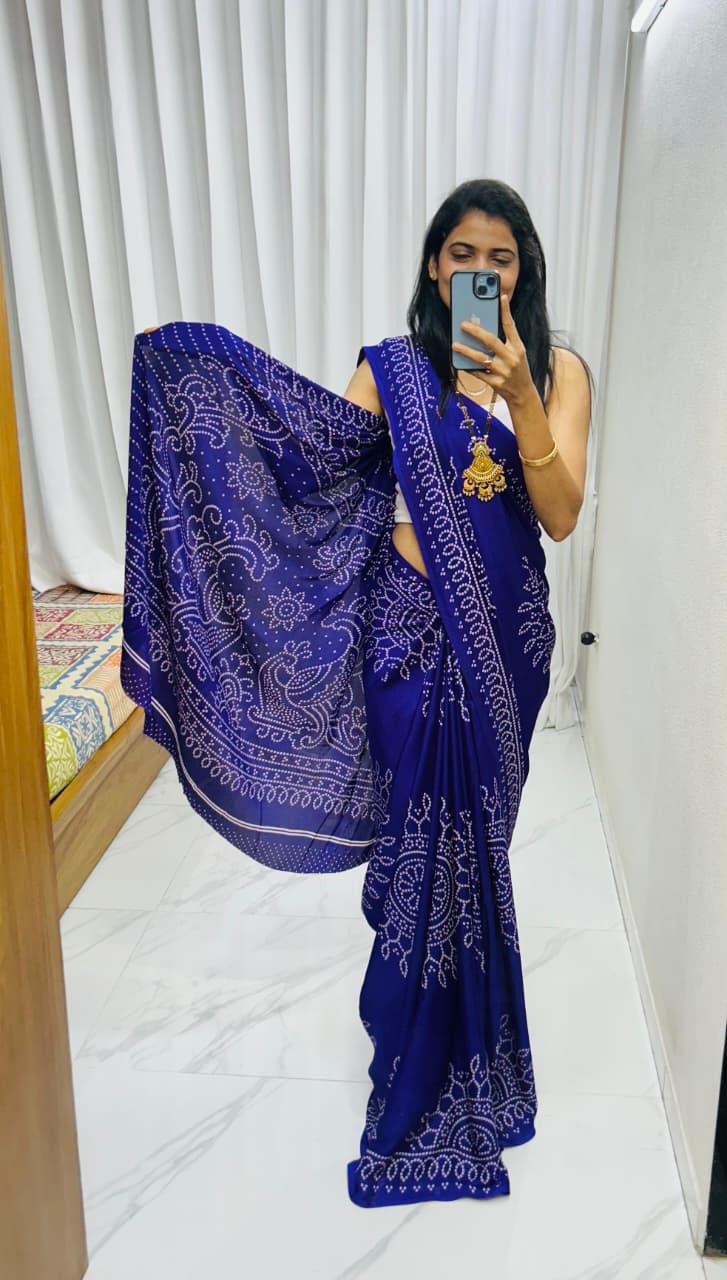 Saree Gajji Creap Silk
