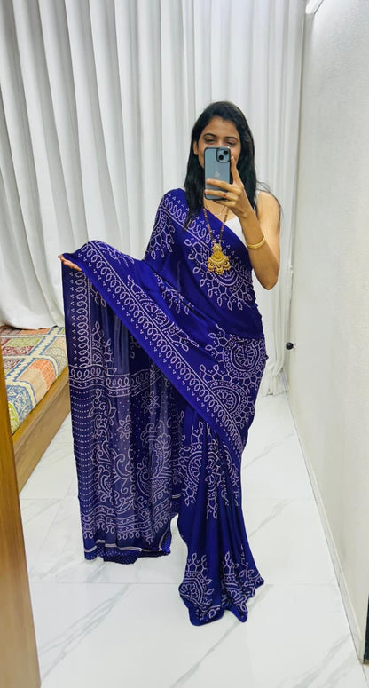 Saree Gajji Creap Silk