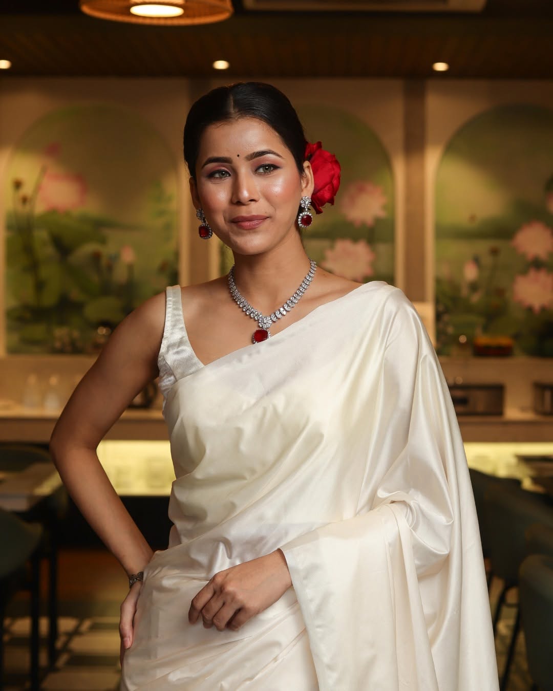 Royal Grace in Classic Black Saree