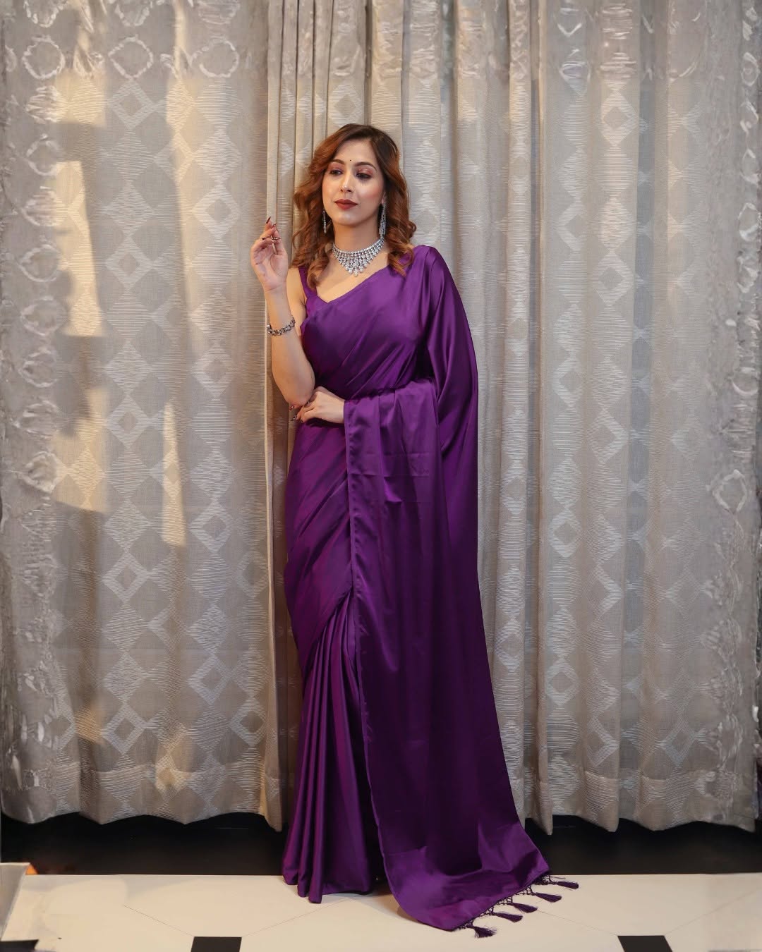 Royal Grace in Classic Black Saree