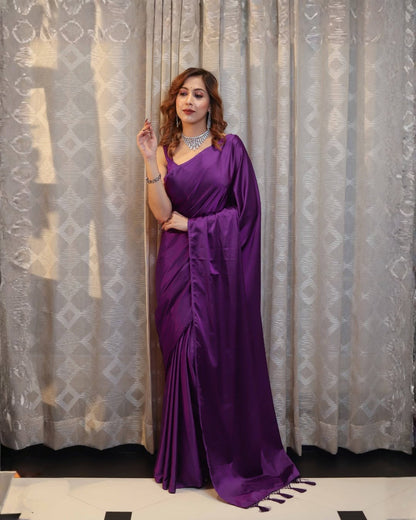 Royal Grace in Classic Black Saree