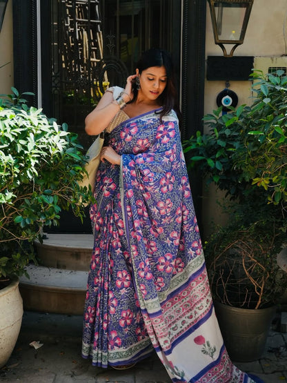 Grace in Bloom – Traditional Look with Modern Charm 🌿💜”