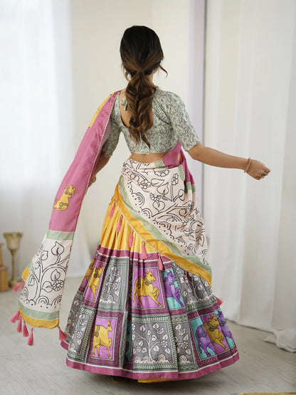 Ethnic Chic Kalamkari Lehenga for College Functions & Festive Days Regular price
